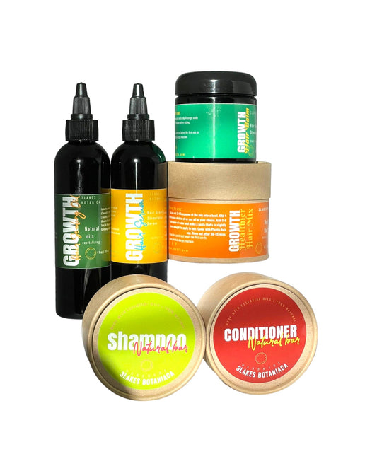 Ayurvedic Hair Wash Day Bundle, Hair Sealing Oil, Hair Growth Stimulator Serum, Conditioner Bar, Shampoo Bar, Healthy Hair Herbs Mix, Hair Balm