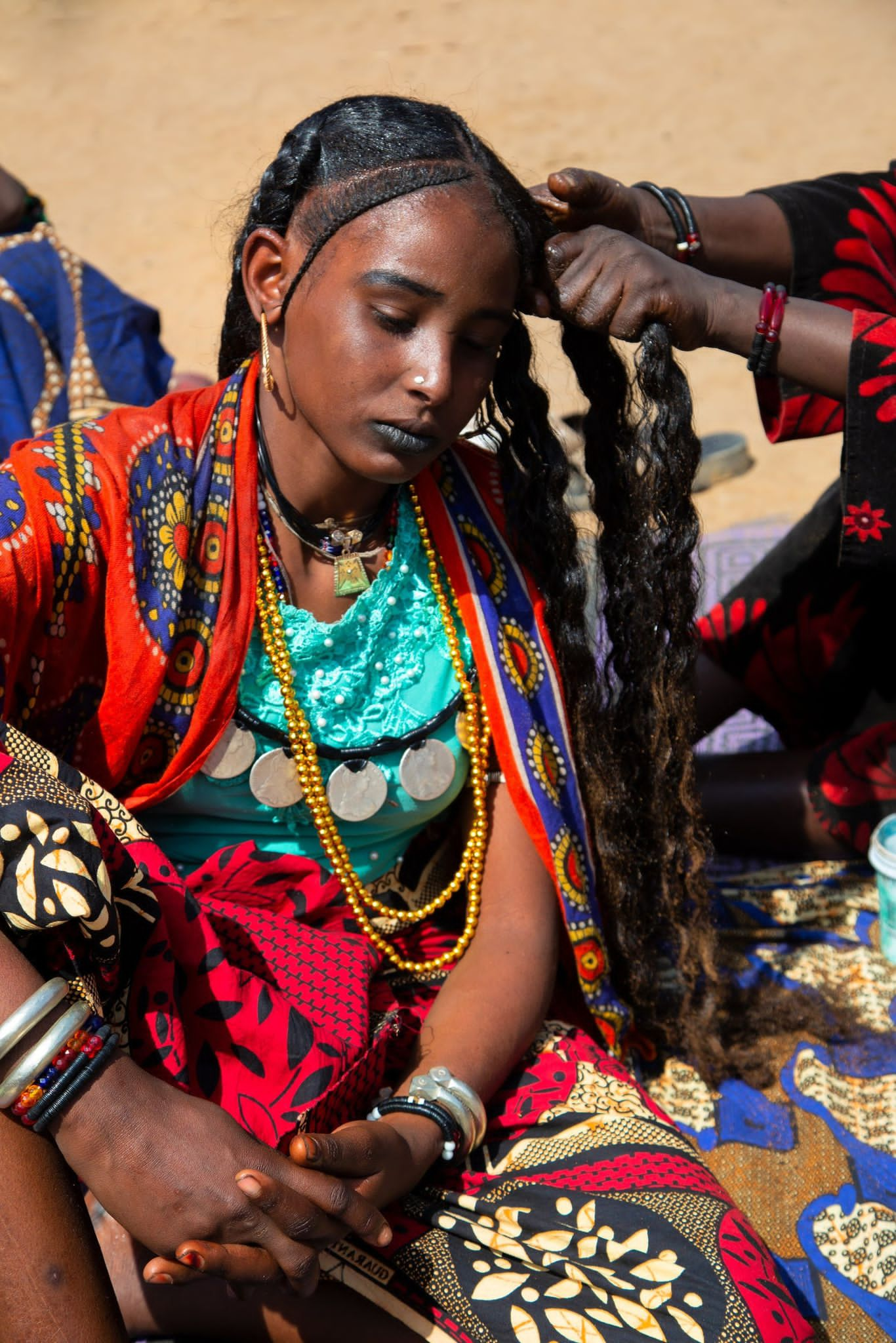 Girl In Open Hair